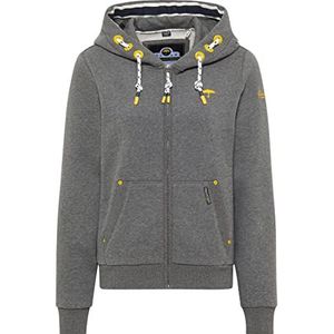 yuka Dames sweatjack 34613743-YU01, grijs melange, M, grijs melange, M