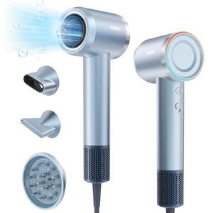 YASHE HD-896 Haardroger, 110.000 RPM Brushless Motor, Geluidsarme Snel Drogen 22m/s, Haardrogers voor Vrouwen & Mannen, 1 Diffuser en 2 Concentrator, Negatief Ionische Föhn voor Salon Thuis Reizen