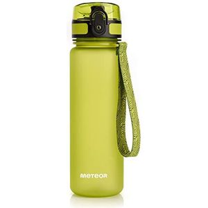 Drinkfles BPA-vrije Tritan - Sportfles voor Sport Fiets Gym Fitness Hardlopen Dwalen Wandelen - voor Kinderen naar School en Volwassenen naar Kantoor - Diverse Kleuren en Maten (500 ml, groen)