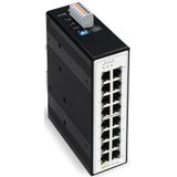 Wago 852-1106 Switch - Zwart - 16 Poorten - Ethernet