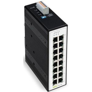 Wago 852-1106 Switch - Zwart - 16 Poorten - Ethernet