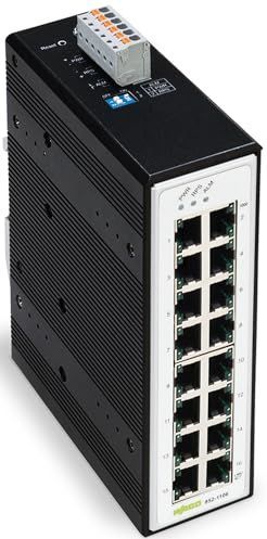 Wago 852-1106 Switch - Zwart - 16 Poorten - Ethernet