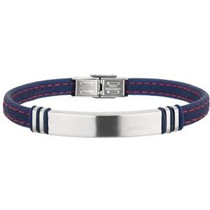 BREIL - Herenarmband Savage Collection – Bandje van Roestvrijstaal en Siliconen - Lengte 22 cm