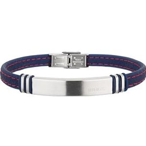 BREIL - Herenarmband Savage Collection – Bandje van Roestvrijstaal en Siliconen - Lengte 22 cm