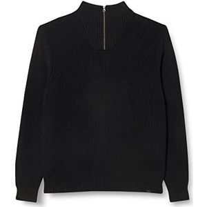 Lee Heren Half Zip Knit Pullover Sweater, Zwart, XX-Large