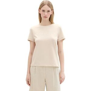 TOM TAILOR T-shirt voor dames, 12365 - Dusty Beige, XXL
