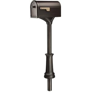 ARCHITECTURAL MAILBOXES 7980RZ Roxbury brievenbus en brievenbus, brons gewreven, L