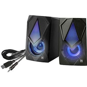 Xtreme Videogames Thunder Speakers PC-luidspreker met LED 33204, 2 stuks