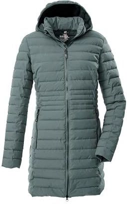 G.I.G.A. - Bacarya - Parka - Groen - Dames - Matelassée - Met Afneembare Capuchon