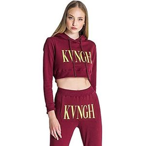 Gianni Kavanagh Burgundy Lucifer Hoodie Dames, Bourgondië, XL
