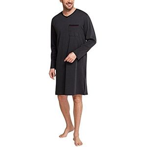 Schiesser Selected Premium nachthemd voor heren, lange mouwen, zwart (000), 58
