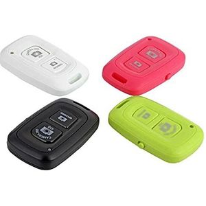 Wireless Remote Button Camera selfie ontspanknop Smart Phone afstandsbediening zwart voor binnen en buiten gebruik