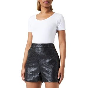 Koton Dames Leather Look Pocket Shorts, zwart (999), 40