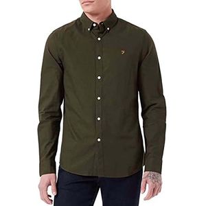 Farah Heren shirt met lange mouwen, altijdgroen, L