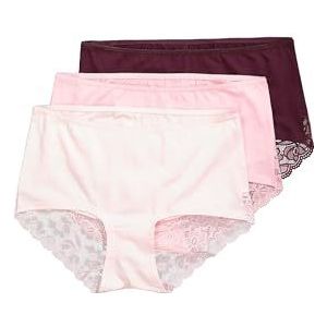 Ulla Popken - Hipsters - Aubergine - 3 Stuks - Maat 44-46