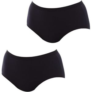 PLAYTEX - Midi Slips - Zwart - Biologisch Katoen - Set van 2