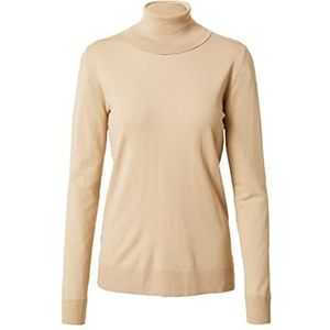 Sisley Womens Turtle Neck SW. L/S 14ETM2178 Sweater, Beige 1K3, L