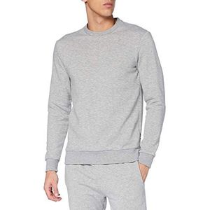 ONLY & SONS Mannelijke sweatshirt eenkleurig, lichtgrijs gem., M