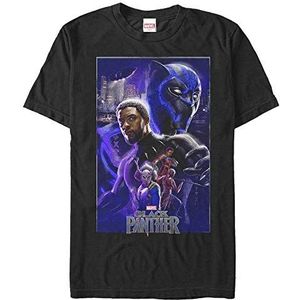 Marvel - Panther Light Unisex Crew neck T-Shirt Black XL