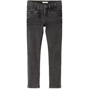 NAME IT Meisjesbroek, Donkergrijs denim, 98 cm