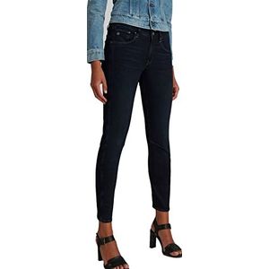 G-Star Raw Arc 3D Mid Rise Skinny Fit Jeans voor dames, Donker verouderd, 26W / 34L