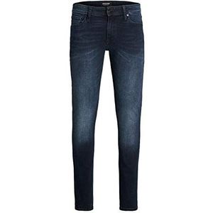 JACK & JONES Liam Original AGI 004 skinny fit jeans voor heren, blauw denim, 27 W x 30 liter