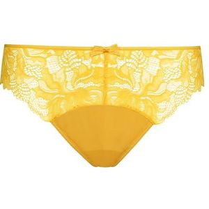 DIM Kant Generous Essentiel x1 Slipje, Mirabelle Geel, S Dames, Mirabelle geel, S