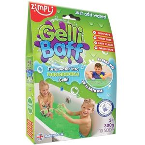 Gelli Baff Green, 1 badpakket, verander water in kleurrijke goo! Kindersensorisch & badspeelgoed, gecertificeerd biologisch afbreekbaar speelgoed