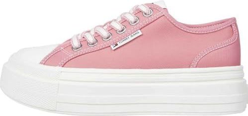 Sneakers - Effen - Textiel - Vetering met 6 Gaten - Platte Hak