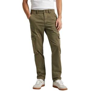 Pepe Jeans Slim cargobroek voor heren, Groen (Militair Groen), 36W