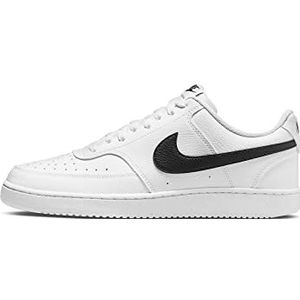 Nike Court Vision Low Better, basketbalschoenen voor heren, wit, zwart, wit, 40 EU