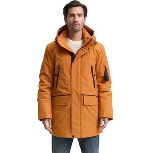 Tom Tailor - Functionele Jas - Peanut Butter Brown - Met Capuchon - Ritssluiting