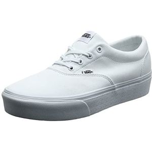 Vans Doheny Platform dames Platform Sneaker, Wit Canvas Wit 0rg, 35 EU