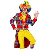 Widmann 48451 Clownskostuum, voor heren, circus, carnaval, themafeest, meerkleurig, S