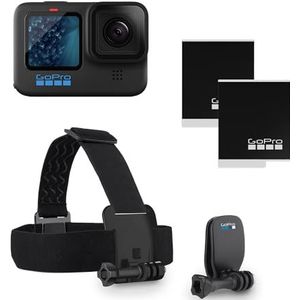 GoPro HERO11 Black-bundel - Inclusief HERO11 Black-camera, hoofdband + QuickClip en Enduro-batterij (2 totaal)