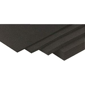 RS PRO Rubberen mat EPDM, zwart, 1.2m x 1.5mm x 600mm 1.13g/cm³