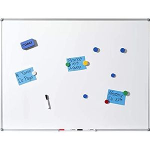 Dahle 96150 Basic Whiteboard en Magenetbord (stabiel aluminium frame) 45 x 60 cm
