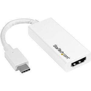 StarTech.com USB-C naar HDMI adapter - Thunderbolt 3 compatibel - wit - 4K 30Hz