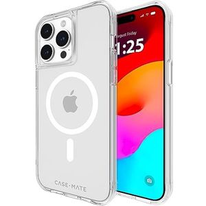 CASE-MATE Stoer iPhone 15 Pro Max Hoesje - Doorzichtig [12FT valbescherming] [Compatibel met MagSafe] Magnetische Telefoonhoes voor 15 Pro Max 6,7 inch, schokbestendige hoes met anti-vergeling,