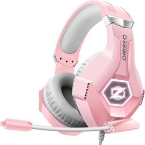 Ozeino - Gaming Headset - Roze - Microfoon - 3D Surround Sound - Ruisonderdrukking