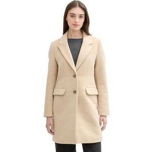 TOM TAILOR Denim Dames 1042882 jas, 19663-Light Camel Melange, S, 19663 - Light Camel Melange, S