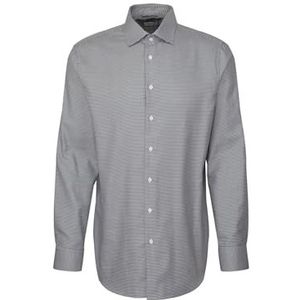 Seidensticker Zakelijk overhemd voor heren, regular fit, gemakkelijk te strijken, Kent-kraag, lange mouwen, 100% katoen, turquoise, 45