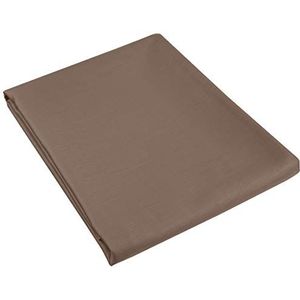 Heckett Lane Uni Satin Pillow Case, 100% Cotton Satin, Taupe, 80 x 80 Cm, 1.0 Pieces
