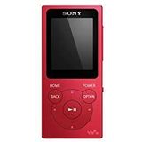 Sony NW-E394L Walkman 8GB muziekspeler met 1,77" display "Drag & Drop", ClearAudio+, PCM, AAC, WMA en MP3 (rood)