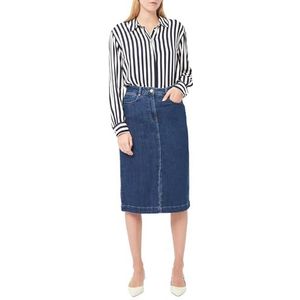 CAROLL elegante middellange rok, Medium denim, 38