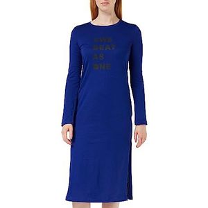 Armani Exchange Sustainable, casual jurk voor dames, zacht aanvoelend, Blue Speed, XL