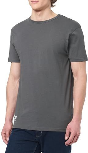 BENLEE Heren T-shirt Normale pasvorm Wolfeboro, Anthracite/White, XXL, antraciet/wit, XXL