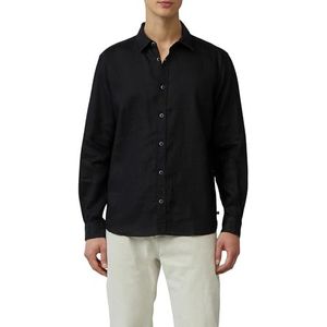 s.Oliver RED LABEL - Linnen Overhemd - Effen - Regular Fit - Lange Mouwen - Sportmanchetten