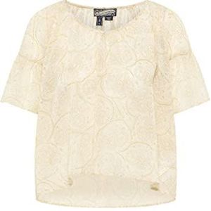 baradello Dames blouseshirt 37326344-BA01, wolwit meerkleurig, M, wolwit, meerkleurig, M