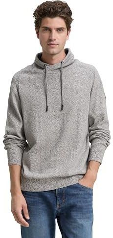 TOM TAILOR - Trui - Wit Gemêleerd - Knitwear - Lange Mouw